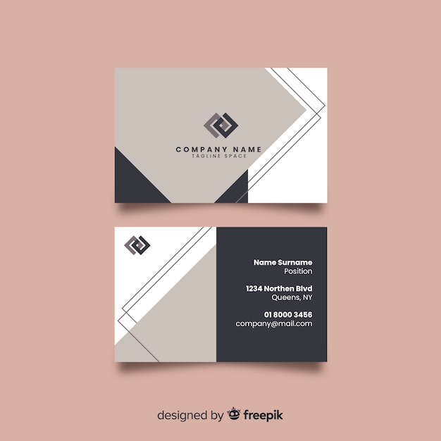 Template of elegant business card