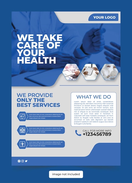 Template flayer design health