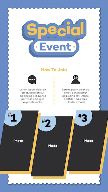 Vector template_giveaway_event
