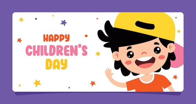 Template for happy children's day