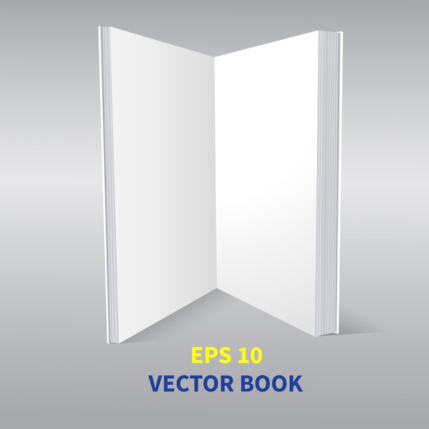 Vector template is an open book