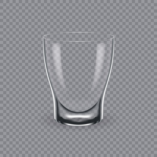 Vector template layout breadboard empty glass mugs for drink cognac