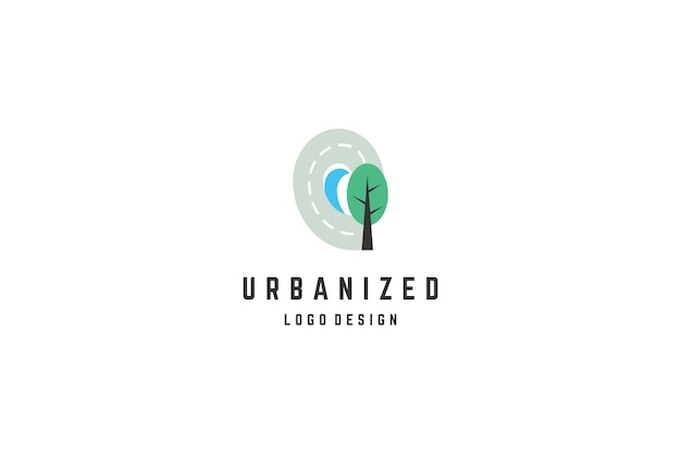 Template logo design for urban projecting organization