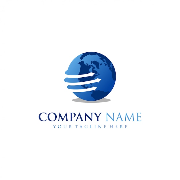 Template logo globe