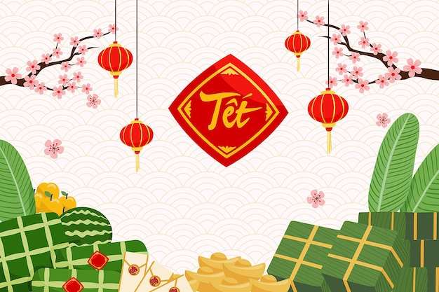 Vector template lunar new year