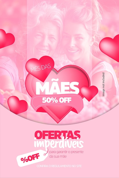 Template Mothers day cuteness social media layout woman