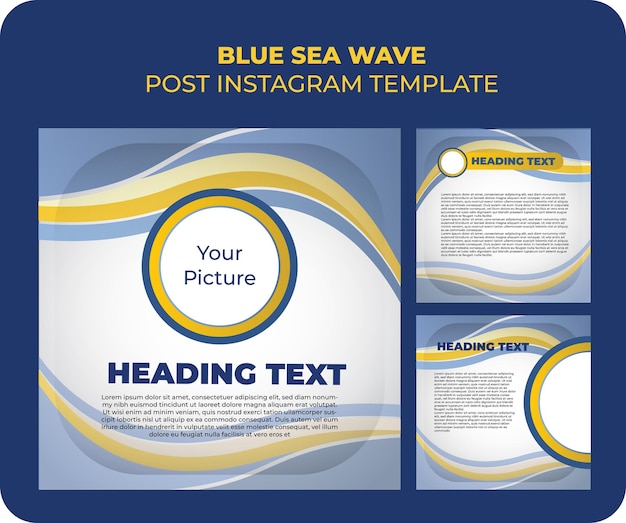 Template Post IG Blue Sea