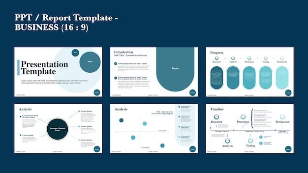 Vector template ppt_business