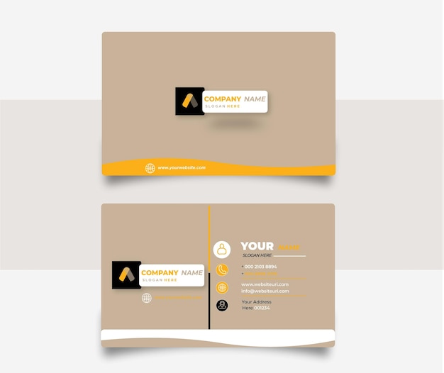 Template professional business card template