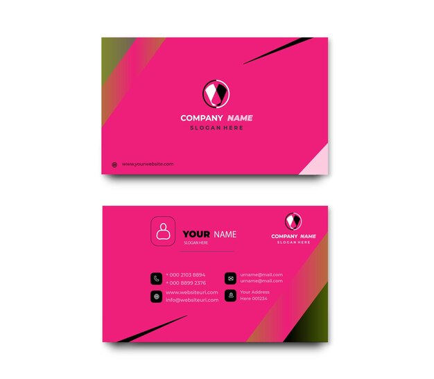 Template professional business card template