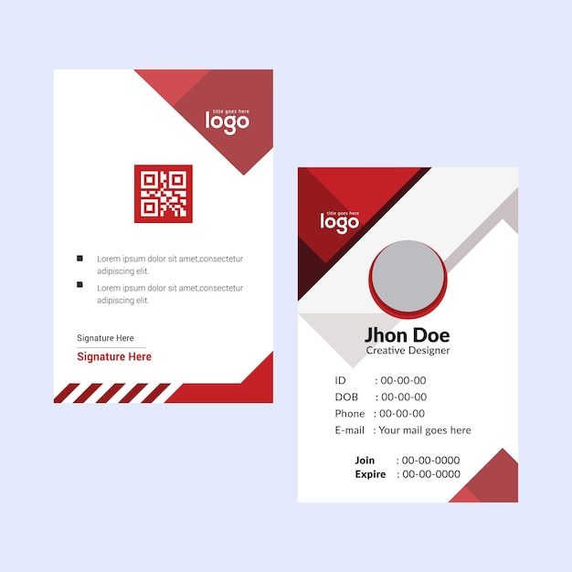 Template rode business card