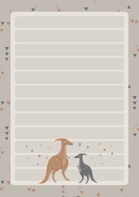 Vector a template for simple planners and todo lists for kids with cute illustrations in pastel colors.children planners, schedules, checklists.