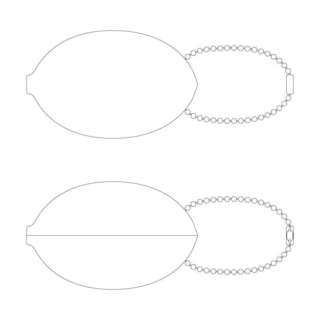 Template squeeze coin holder vector illustration flat design outline