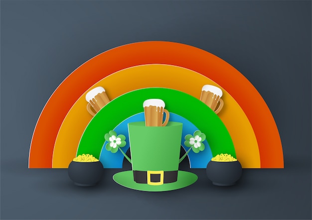 Template for st. patrick's day on sunday