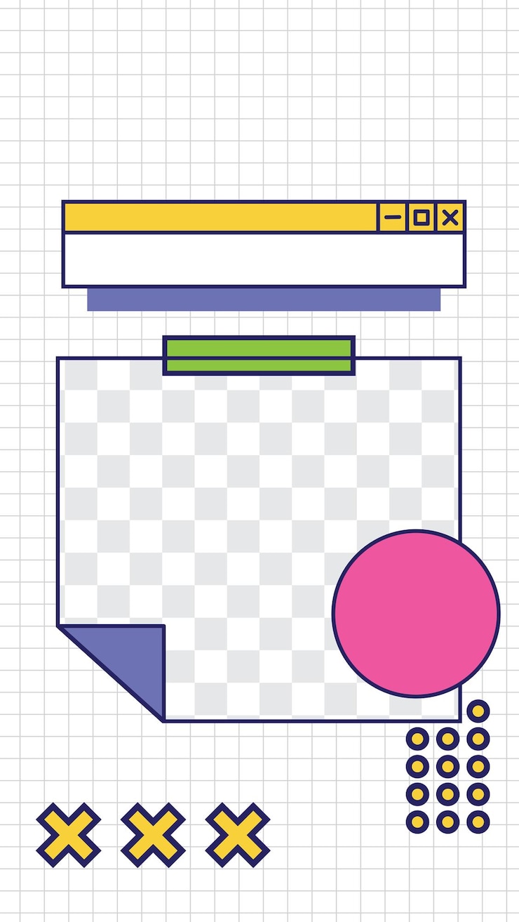 Vector template story pop art