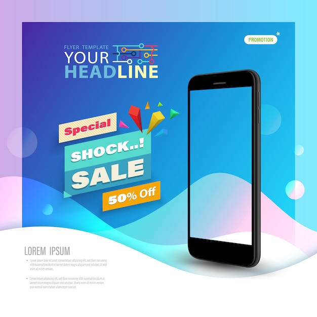 template technology with smartphone 