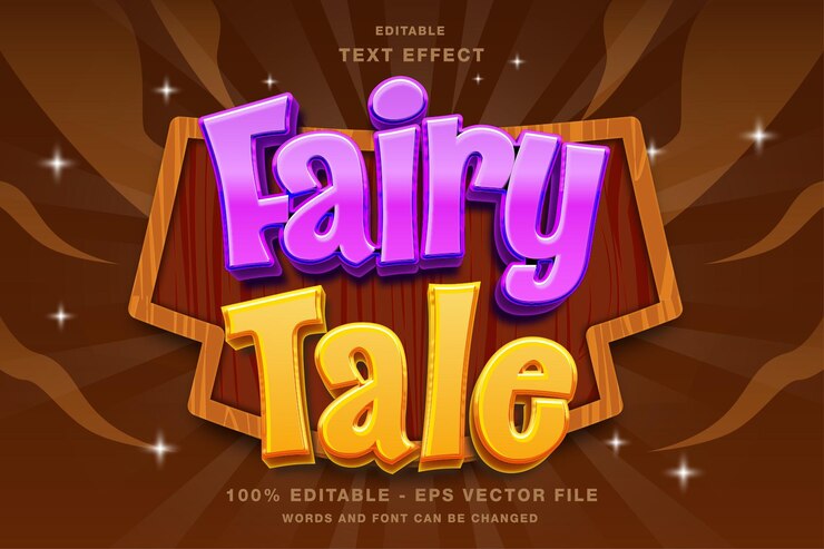 Template Text Effect of Fairy Tale