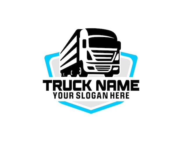template of truck logo cargo delivery logistic