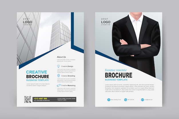 Template vector design for Brochure and Flyer