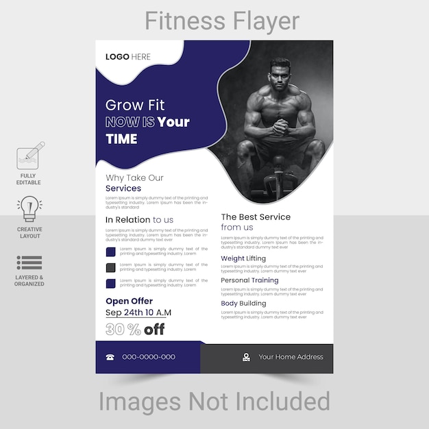 Template for a vector layout for a gym or other sporting event