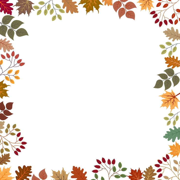 Vector template voor een kaartbanner of uitnodiging met herfstbladeren