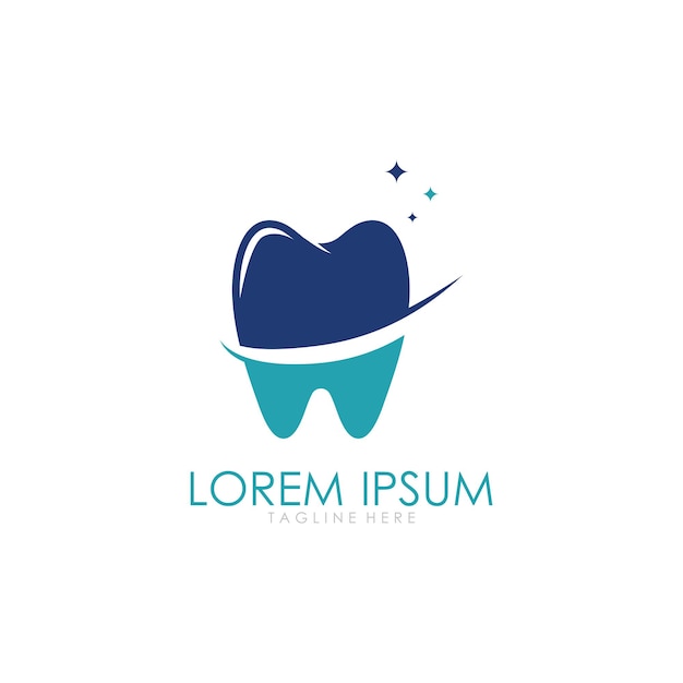 Template voor het logo van de tandheelkundige zorg