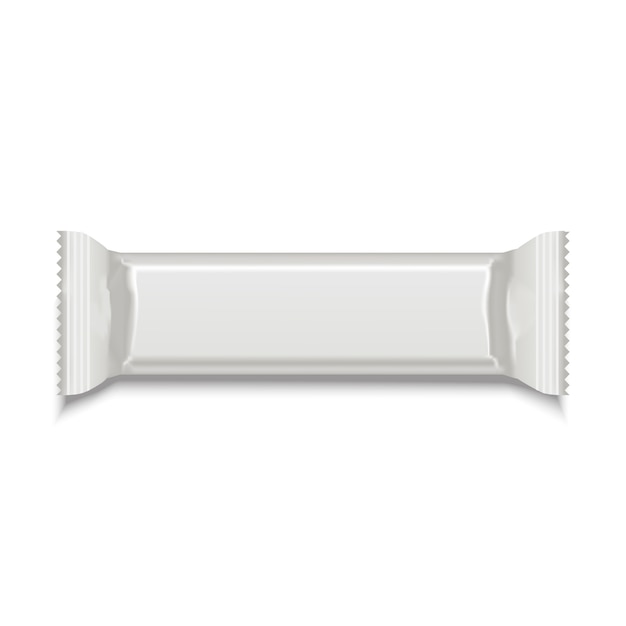 Template White Blank Sweet Stick for Snack Product.