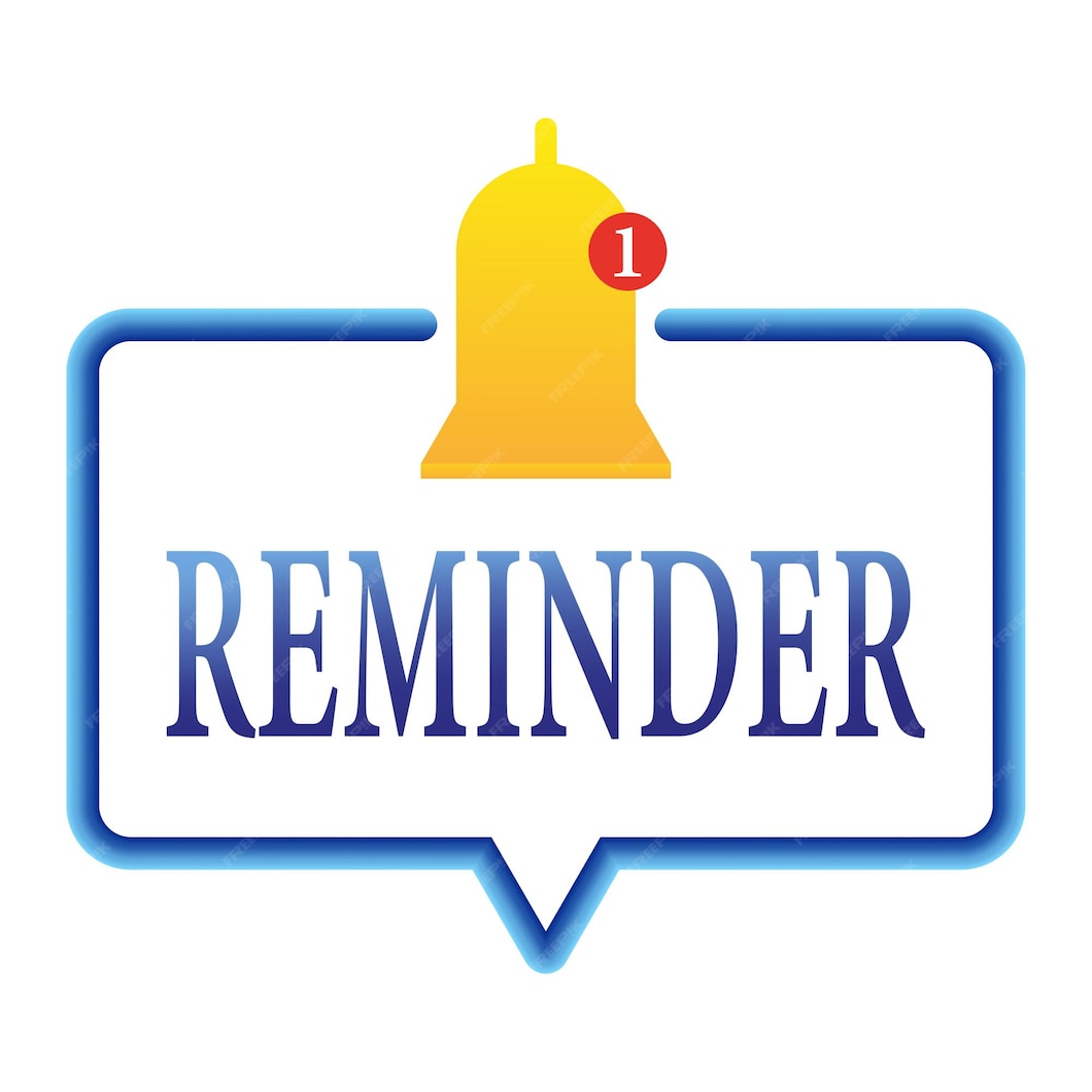 Premium Vector Template with reminder calendar deadline alert message