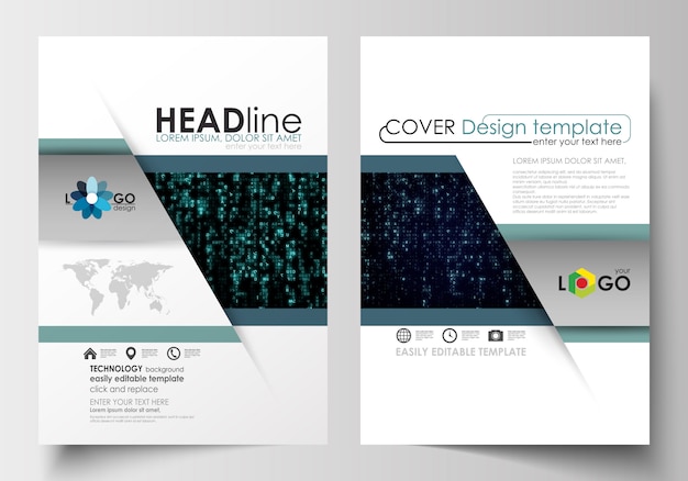 Vector templates for brochure, magazine, flyer, booklet. cover design template