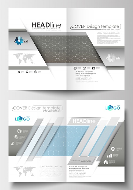 Vector templates for brochure, magazine, flyer, booklet