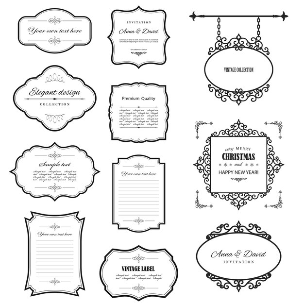 templates design graphic elements clipart