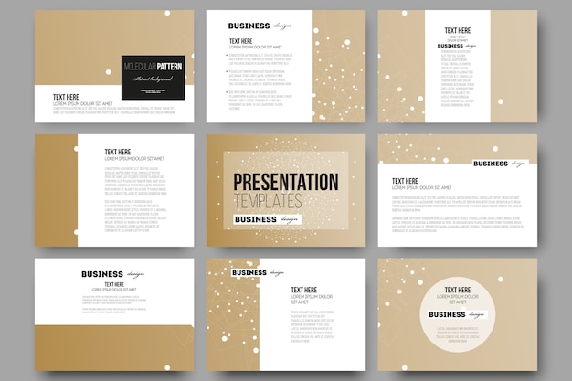 Templates for presentation slides