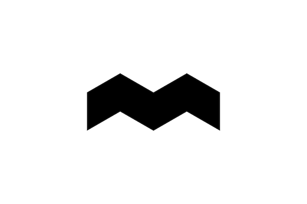 Templates voor het ontwerpen van het logo van de letter M