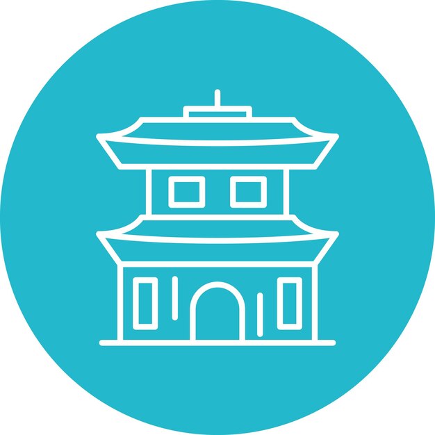 Temple icon vector image Can be used for Landmarks