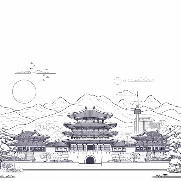 temple_nature_landscape_view_vector_sketch