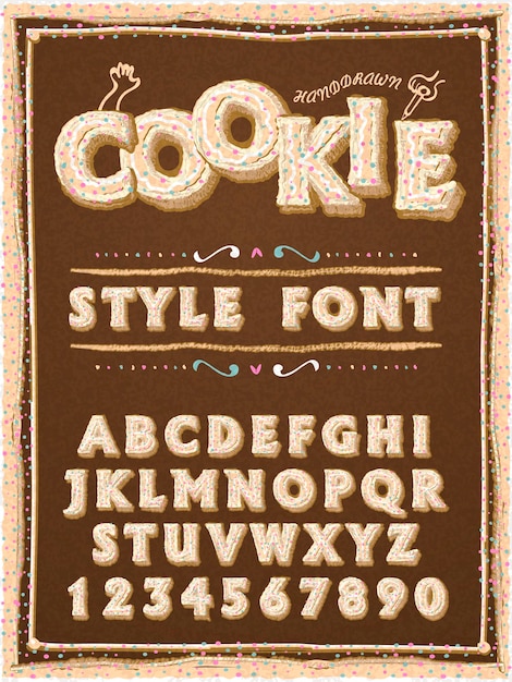 Tempting cookies font