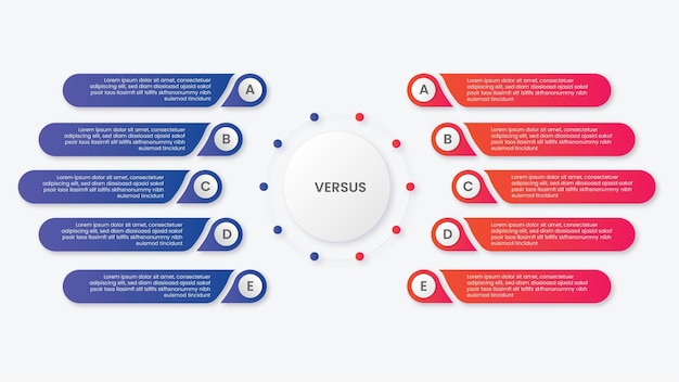 ten 10 steps options circle modern infographic template design