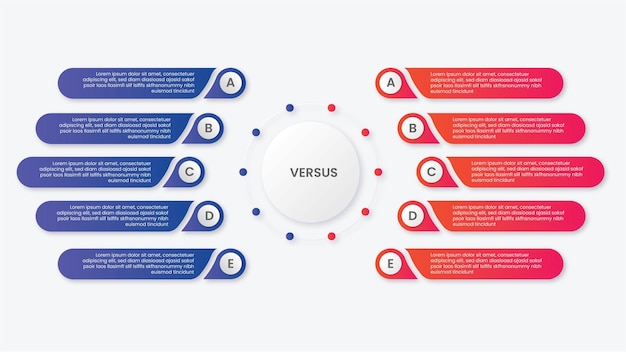 Ten 10 Steps Options Circle Modern Infographic Template Design