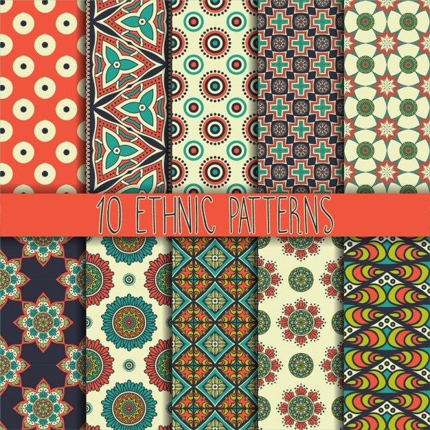 Ten ethnic patterns