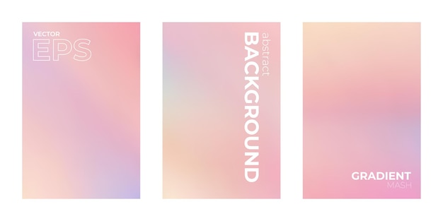 Tender Soft Pink Pastel Colors Gradient Background Illustration