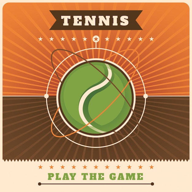 Vector tennis background design