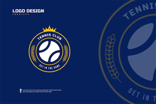 Tennis Badge Logo Sport Team Identity Tennis tournament design template ESport badge vector