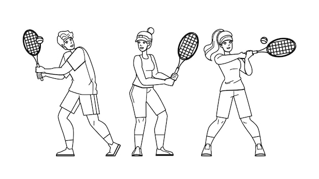 Tennis ball game vector