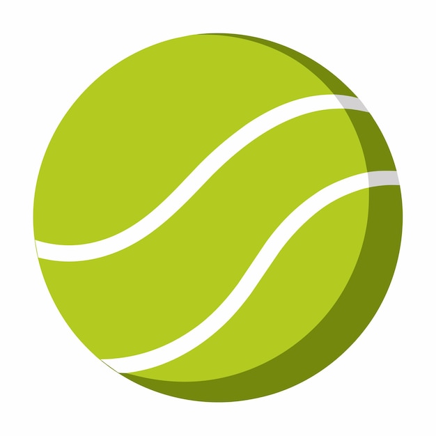 Vector tennis ball icon 1