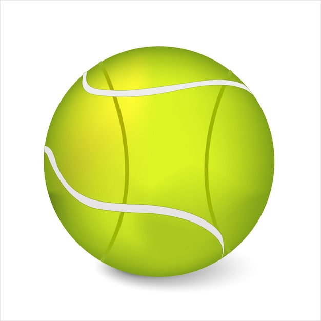 Vector tennis ball image isolated 3d sports ball