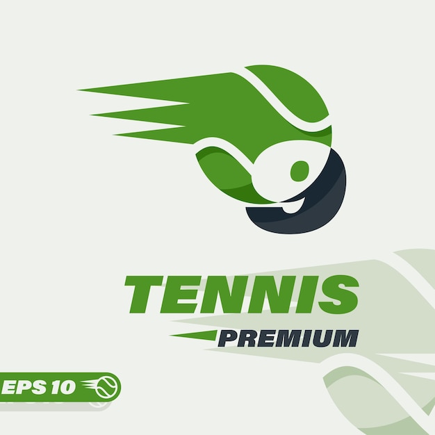 Tennis ball numeric 9 logo