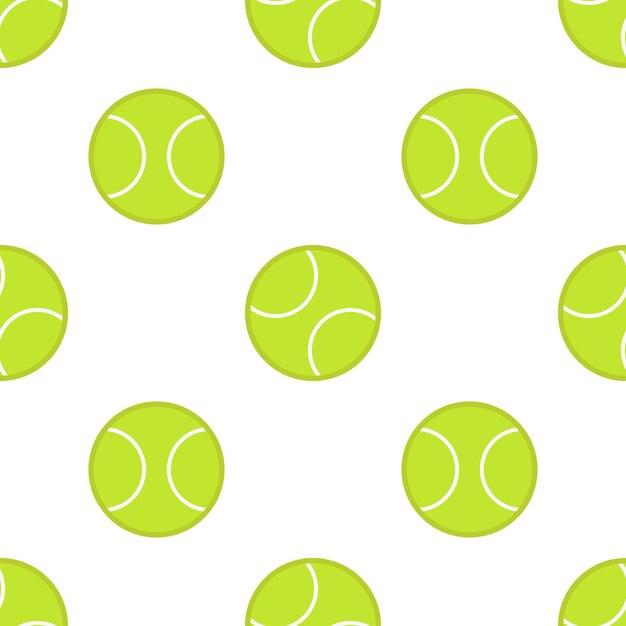 Vector tennis ball seamless pattern background