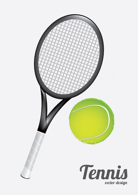 Vector tennis ball