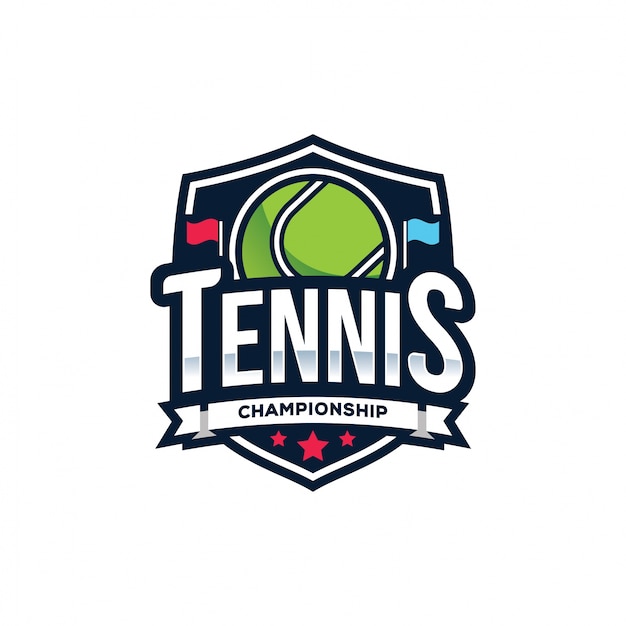 Tennis championship logo, american logo sport
