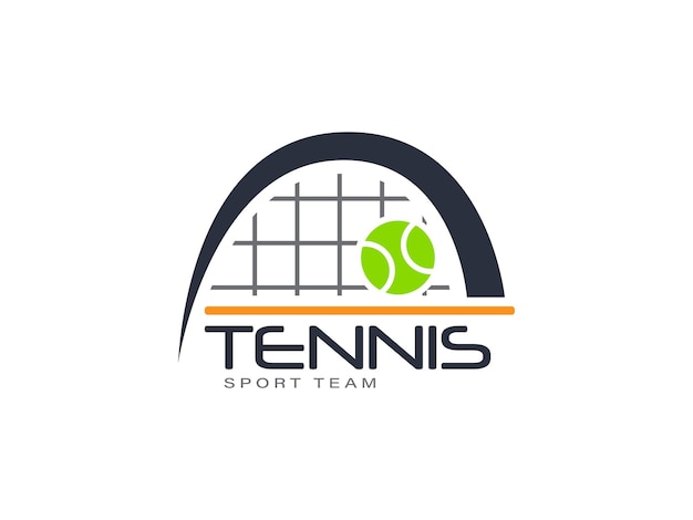 Illustrazione di vettore del modello di logo dell'icona della squadra di sport del club di tennis